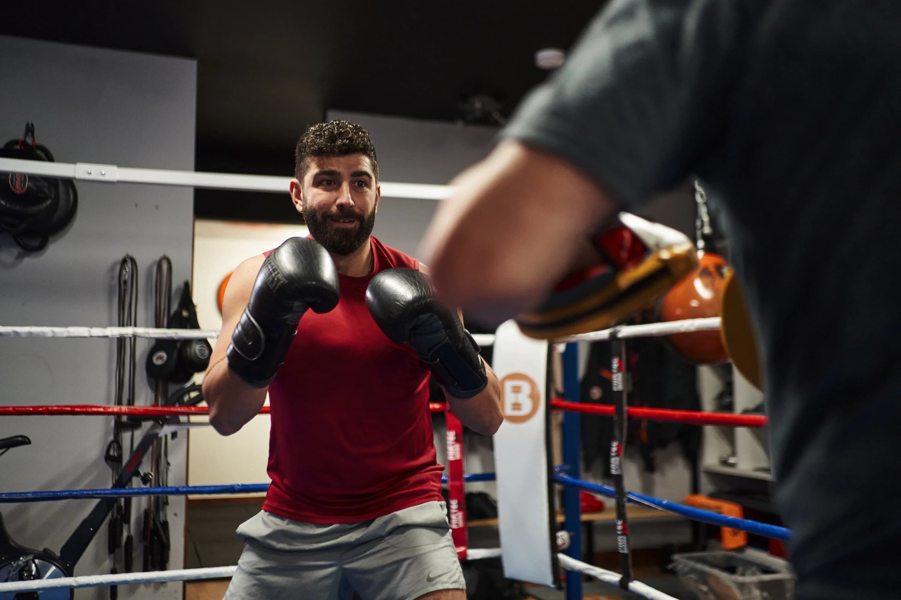 Boxing drill at Bodyjunkies